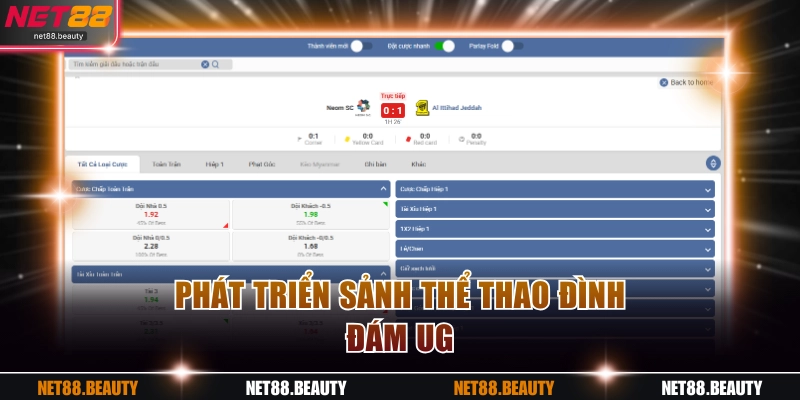 Phát triển sảnh thể thao đình đám UG