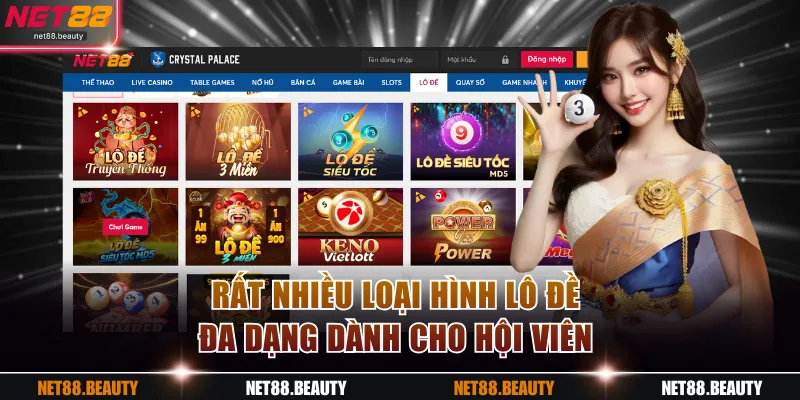 Rất nhiều loại hình lô đề đa dạng dành cho hội viên
