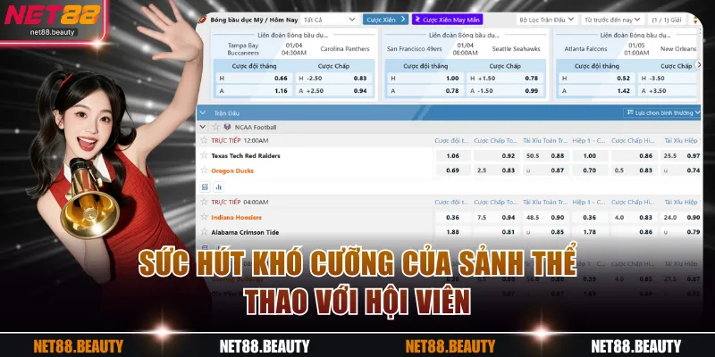 Sức hút khó cưỡng của sảnh Saba Sports với hội viên